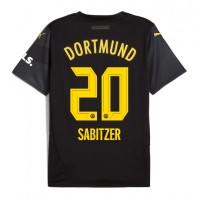 Fotballdrakt Herre Borussia Dortmund Marcel Sabitzer #20 Bortedrakt 2024-25 Kortermet